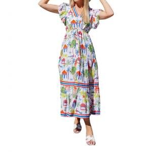 NEW ISLAPAYAL amalfi maxi dress in peacock